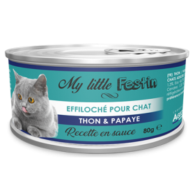 Boîtes pour chats Sauce Thon / Papaye - 80g