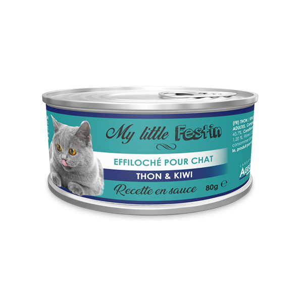 Boîtes pour chats Sauce Thon / Kiwi - 80g
