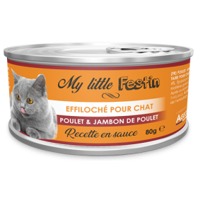 Boîtes pour chats Sauce Poulet / Jambon de poulet - 80g