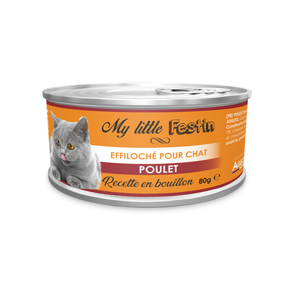 Boîtes pour chats Bouillon Poulet - 80g