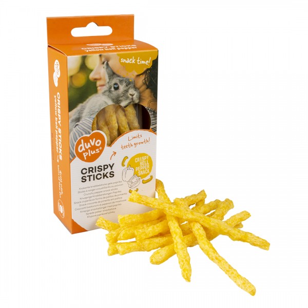 Bâtonnets à ronger croustillants poivron jaun jaune 50g Bâtonnets à ronger croustillants poivron jaun jaune 50g