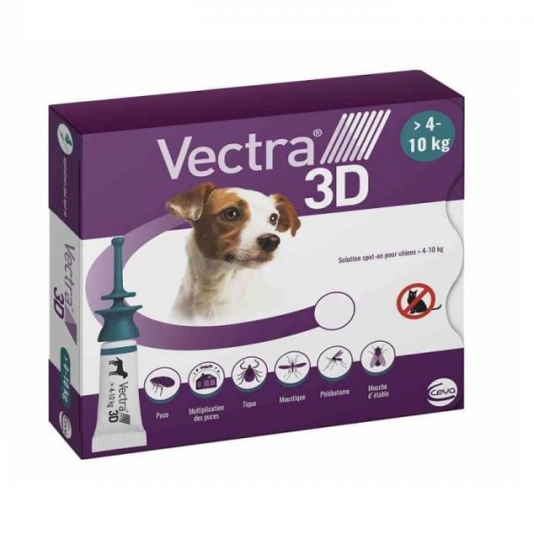 VECTRA 3D Pour Chien 4 a 10kg VECTRA 3D Pour Chien 4 a 10kg
