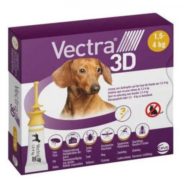 VECTRA 3D Pour Chien 1.5 a 4kg VECTRA 3D Pour Chien 1.5 a 4kg