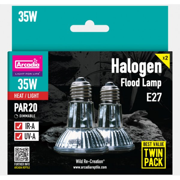 HALOGEN BASKING 35 W PACK 2