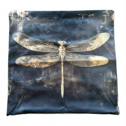 housse de coussin libellule